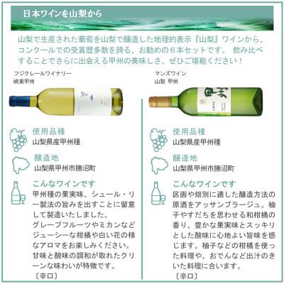 ふるさと納税 山梨県 山梨ワイン 注目生産者の定番ワイン 6本セット |  | 03