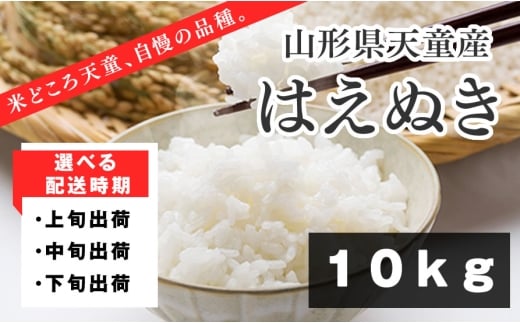 07-01-156-03B はえぬき10kg　[2026年3月中旬発送・令和7年産]