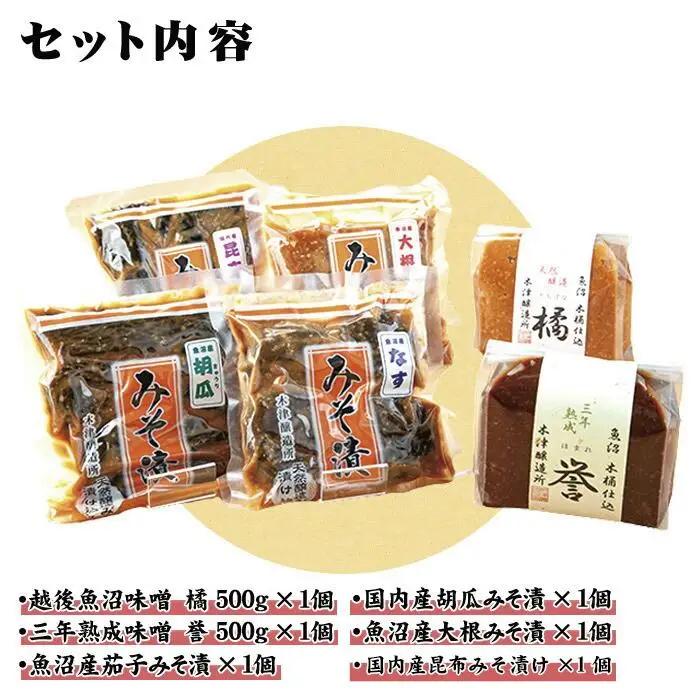 無地熨斗 新潟県 南魚沼産 こだわり厳選 味噌 ＆ みそ漬け お試し 食べ比べ 木津醸造所 セット