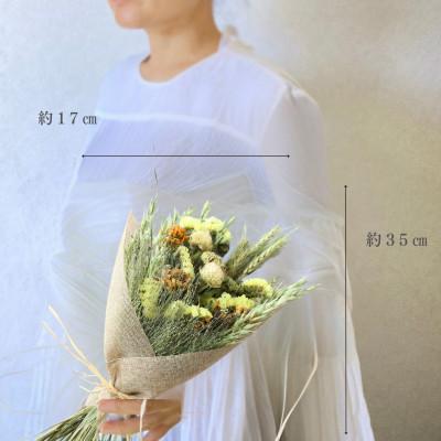 ふるさと納税 茅野市 信州八ヶ岳の麓から贈るドライフラワースワッグS(イエロー) |  | 01