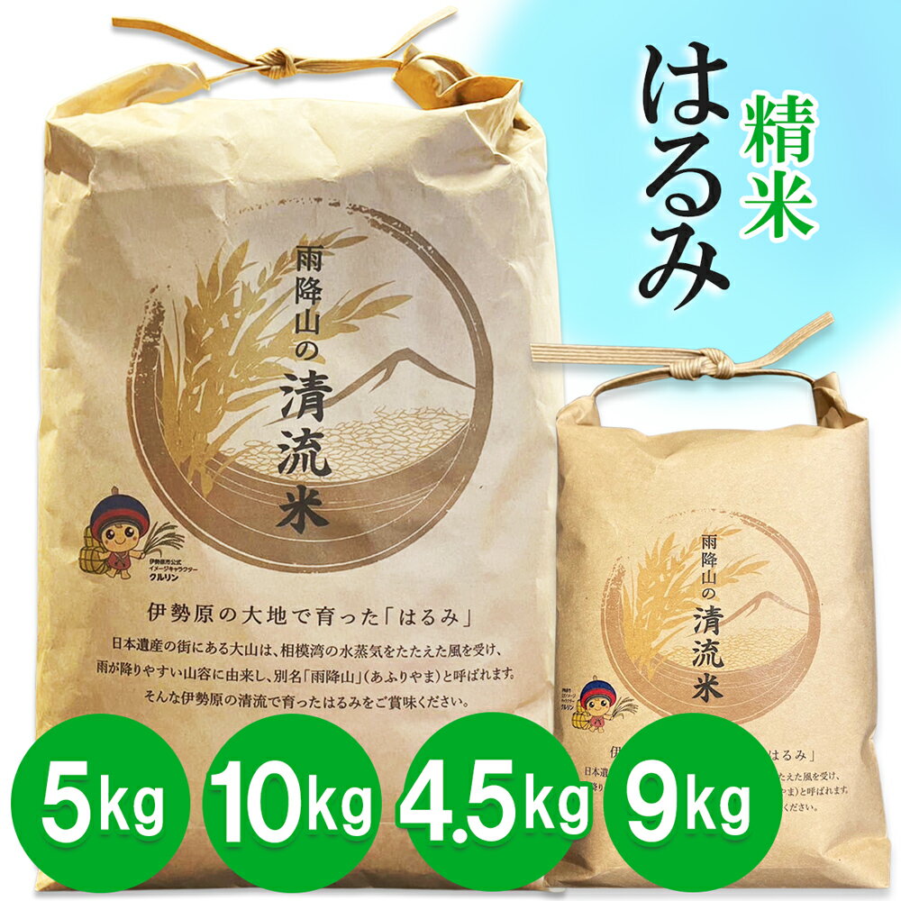 【ふるさと納税】新米 令和7年産 伊勢原の米「はるみ」精米済｜米 お米 伊勢原 はるみ 精米 いせはらVILLAGE [0714-0718]