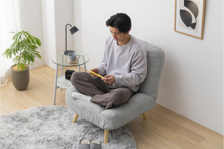 ２ＷＡＹ一人掛けポケットコイルソファ　WPCSー1S　ライトグレー