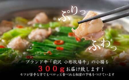 花巻温泉㈱ 佳松園『前沢 小形牧場牛もつ鍋』4食入り 【897】