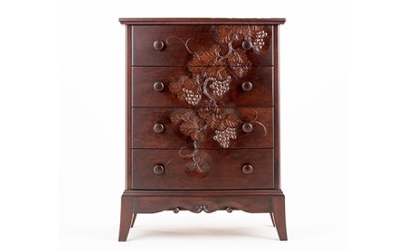 軽井沢彫り　大坂屋家具店　ムーンチェスト	