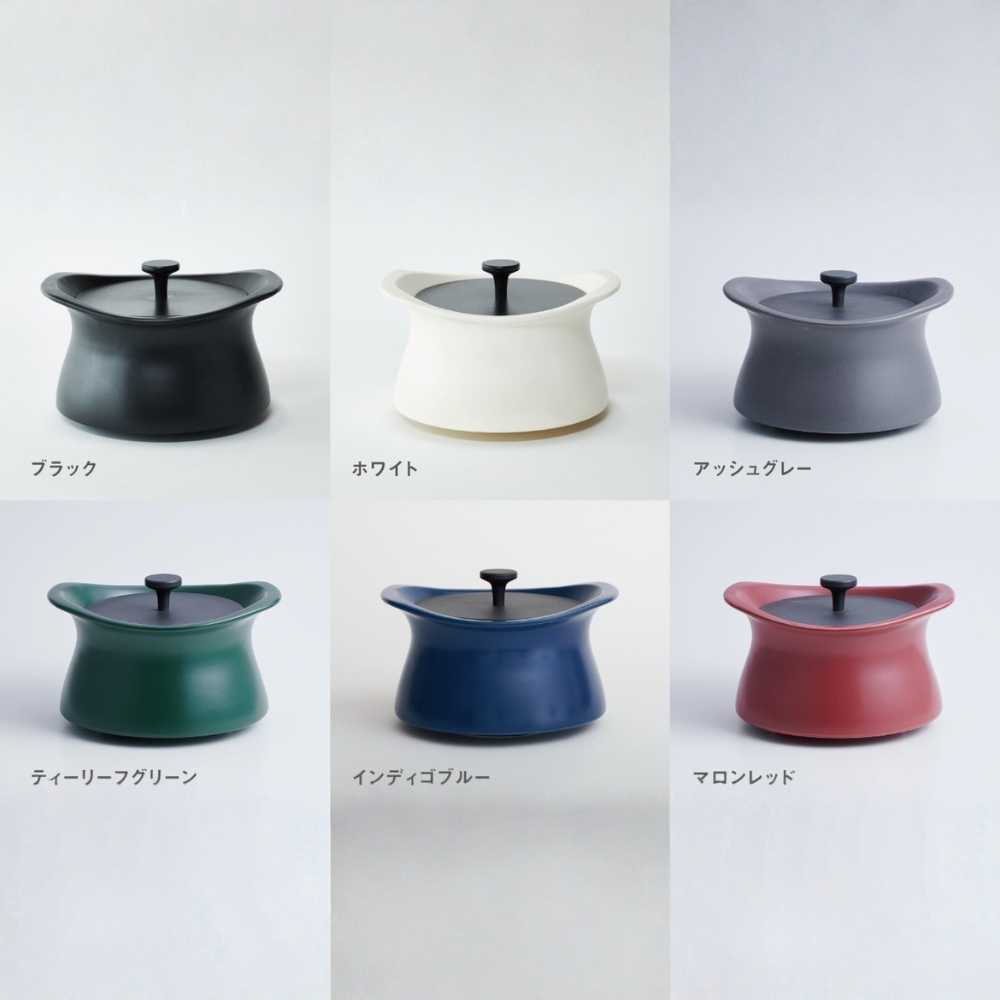 best pot（ベストポット）16cm【ティーリーフグリーン】四日市の名産、萬古焼と金属の新しい可能性を、切削によって実現した、全く新しい土鍋。MOLATURA_イメージ5