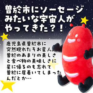 【数量限定】そお星人 ぬいぐるみ (1個・全長30cm / 約170g) ゆるキャラ ぬいぐるみ そお星人 【曽於市観光協会】 A604