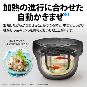 U117 SHARP ヘルシオ　ホットクック KN-HW24H-B（プレミアムブラック）