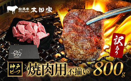 神戸牛訳あり焼肉用不揃い神戸牛【800g】