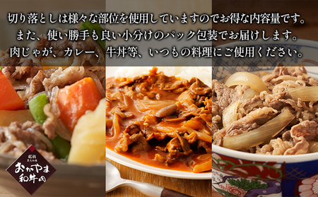 牛肉 おかやま 和牛 肉 A4等級以上 切り落とし 約1.2kg（300g×4パック）肉 牛肉