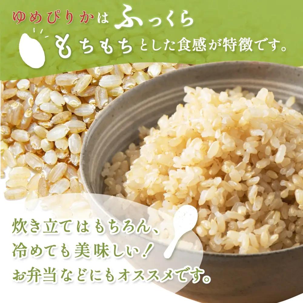 《数量限定受付！令和7年産米》【6回定期便】合鴨農法ゆめぴりか 【玄米】【有機肥料/無農薬・無化学肥料･備蓄用】 令和7年度米　10kg(1kg×10袋)　水田環境鑑定米・米食味鑑定米【Yesclea
