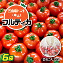 【ふるさと納税】【食感抜群！完熟で食べやすい！】新鮮 トマト フルティカ 中玉 計1.32kg (220g×6袋) 国産 とまと 完熟 肉厚 常温 五島市 / 野口とまと [PCJ005]