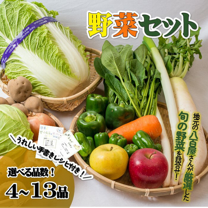 【ふるさと納税】 野菜 セット 旬 野菜 詰め合わせ 選べる 定期 回数 1回 〜 12回 野菜セット レシピ 付き 新鮮 定期便 岩手 北上 野菜 ランキング 1位 ！お試し バーベキュー BBQ おすすめ 冬 春 国産 季節の野菜 詰合せ BOX送料無料 人気 P&Cリンク 岩手県 北上市