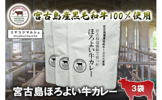 JH011　宮古島ほろよい牛カレー（3袋）