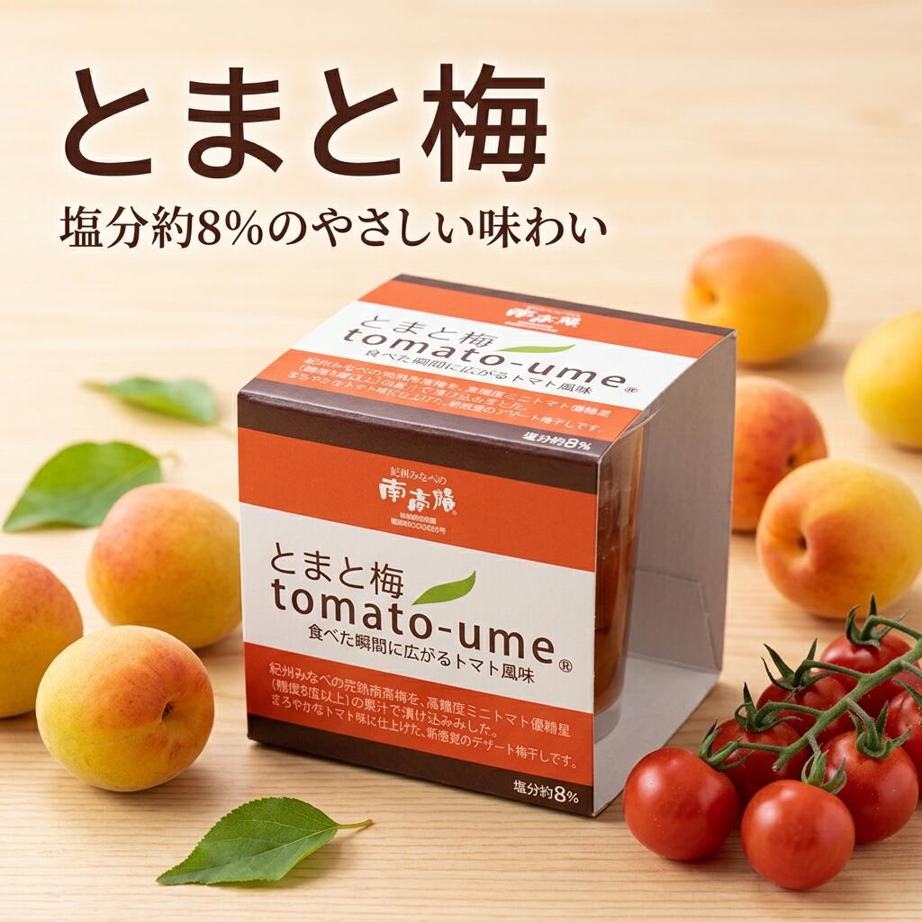 【ふるさと納税】tomato-ume とまと梅 100g×5個 紀州南高梅 デザート梅干し 塩分約5％ みなべ町