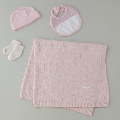 ふるさと納税 南アルプス市 オーガニックコットン草木染コーディネートセット　さくらねずみ