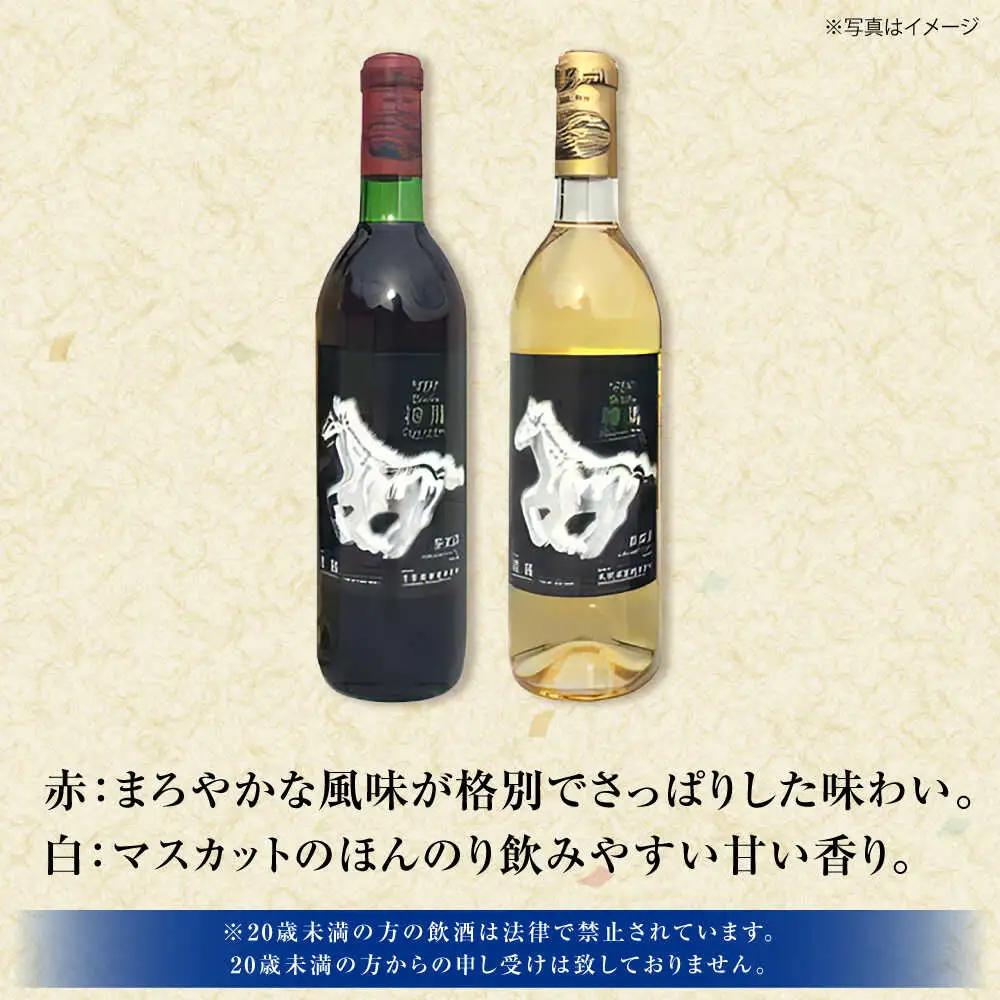 ワイン「神馬」 赤・白 720ml×各1本 BIAK005 ワイン
