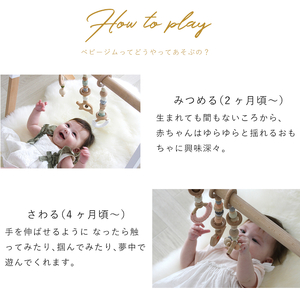 HOPPL（ホップル）　ベビージムセット（シーグリーン）・ハンギングトイ（グリーン）