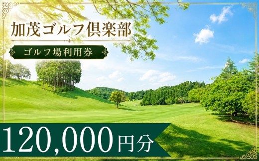 加茂ゴルフ倶楽部 ゴルフ場利用券40枚(120000円分)