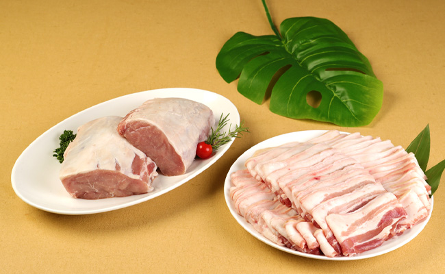  徳之島産 徳之島愛情たっぷり島豚Dセット島豚肉 2.2kg（三枚肉スライス・島豚ロース） 鹿児島県 徳之島 豚肉 AE-19-N