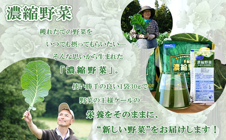 ＜ファンケル 西予市産 濃縮野菜 900g (30g×15袋×2)＞ 青汁 飲料 飲み物 お料理 小分け ケール 国産 新鮮 濃縮 ミネラル農法 化学農薬不使用 FANCL グリーンヒル 特産品 愛媛
