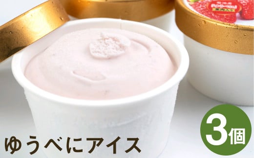 ゆうべにアイス 計750g（250g×3個） いちご味 アイスクリーム  スイーツ デザート