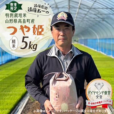 ふるさと納税 高畠町 【数量限定】精米 令和7年  遠藤農園 遠藤五一 つや姫 特別栽培米 5kg