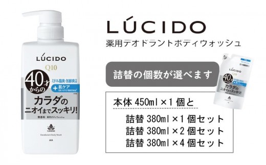 
                  マンダム ルシード 薬用 デオドラント ボディウォッシュ MA-33 LUCIDO 男性化粧品
                