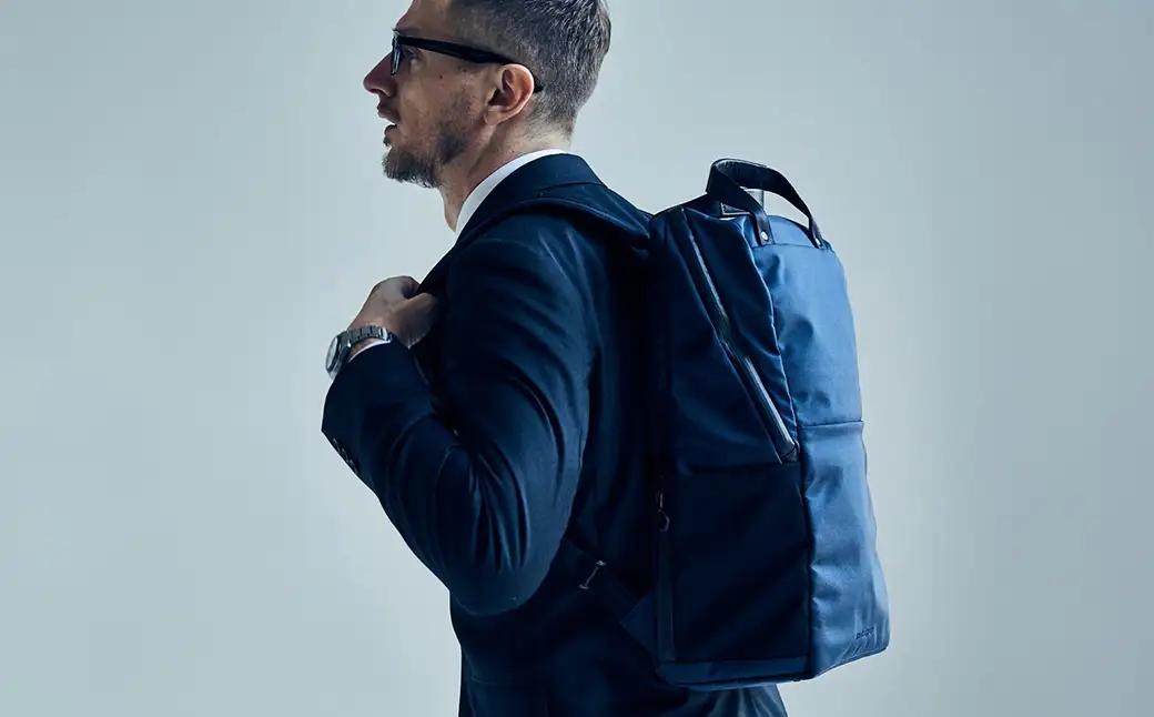 豊岡鞄 ベルーフバゲージ Urban Commuter BACK PACK 2 HA（ネイビー）/ beruf baggage バックパック ビジネスバッグ ビジネスリュック リュックサック メンズ 