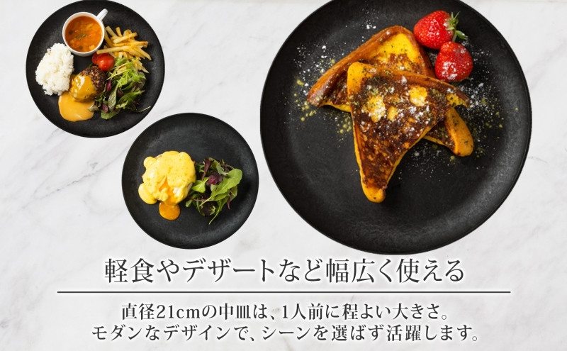長野県 レトワコレクション 中皿 直径21cm×1枚 black 隈研吾デザイン トランスウッド 食器 お皿 皿 プレート テーブルウエア 和食器 洋食器 シンプル おしゃれ ギフト レトワ hide