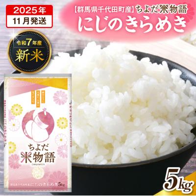 ふるさと納税 千代田町 2025年11月発送 令和7年産 にじのきらめき 5kg×1袋 精米 ch049-001-11