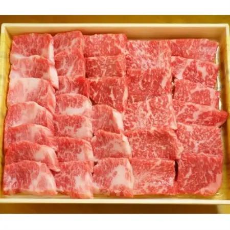 あか牛焼肉食べ比べ 500g(ロース250g、カルビ250g)(益城町)【配送不可地域：離島】【1734163】