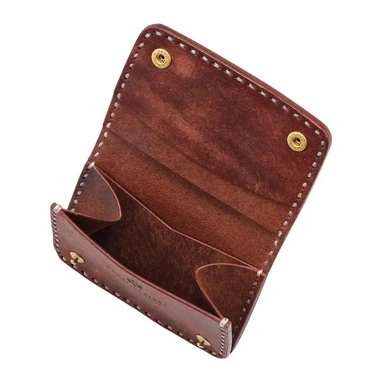 豊岡財布 haaki Leather コインパース HLW304 / チョコラート / コインケース 小銭入れ カード入れ 手のひらサイズ 財布 サイフ ブランド 牛皮革 プエブロレザー 革 メンズ 