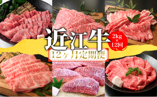 
【定期便】近江牛2kgを12回お届け！【牛肉商 徳志満】[№5748-0404]
