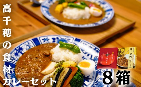 高千穂の食材カレーセット カレー トマトカレー キーマカレー ヘルシー レトルト レトルトカレー カレーライス 簡単調理 惣菜 お惣菜 おかず グルメ お取り寄せ お取り寄せグルメ おすすめ 贈答 贈り物 ギフト 宮崎県 高千穂町 _Tk005-097