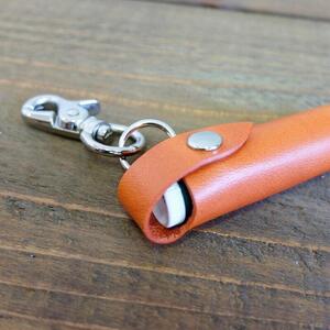 レザーリップケース(オレンジ）