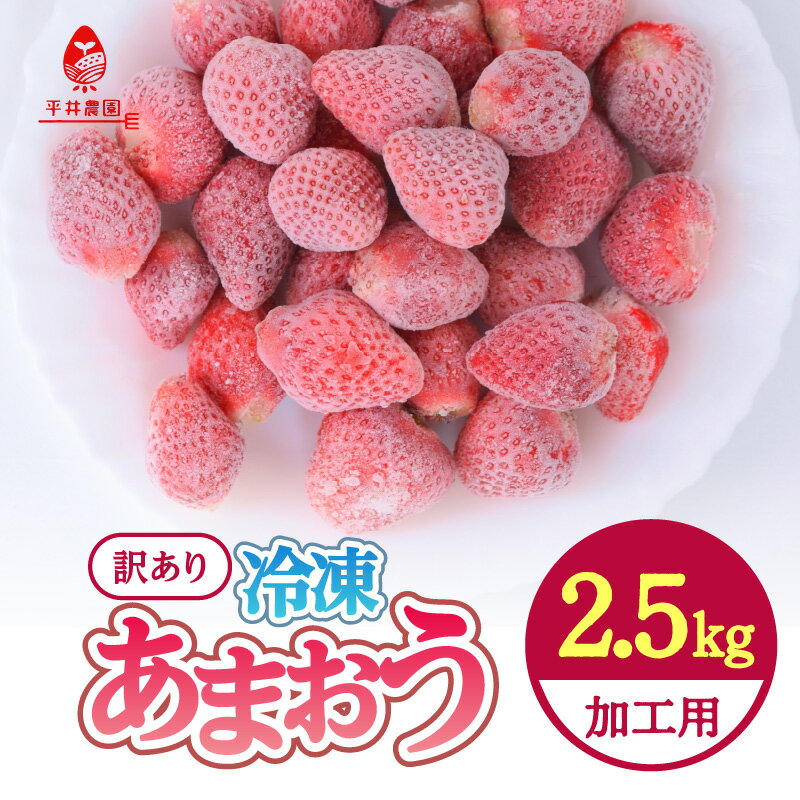 【ふるさと納税】訳あり！加工用！冷凍あまおう たっぷり2.5kg あまおう いちご 完熟 イチゴ 苺 シャーベット スムージー ジャム お菓子作り 加工用 期間限定 数量限定 福岡県 八女市