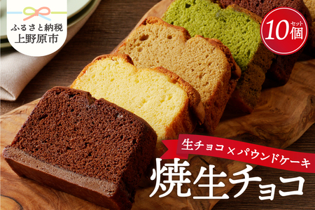 リュバン　焼生チョコ　10個セット スイーツ 洋菓子 お菓子 焼き菓子 デザート おやつ 甘さ控えめ お取り寄せ お洒落 ラッピング対応 贈り物 ギフト プレゼント ギフト クール便 送料無料 山梨県 上野原市