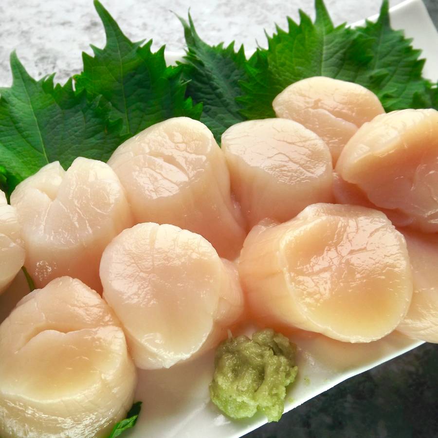 ＜たつみ食品＞刺身用ほたて1kg（200g×5パック）
