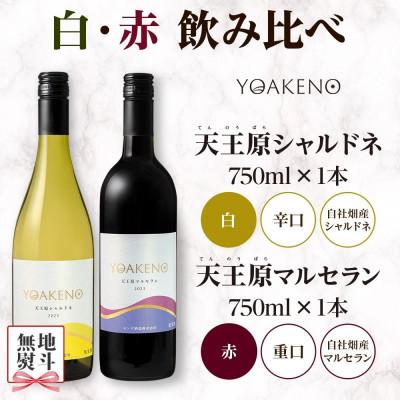 ふるさと納税 笛吹市 【のし付き】 YOAKENO 白・赤飲み比べ(天王原シャルドネ・マルセラン)各1本 笛吹市 |  | 03