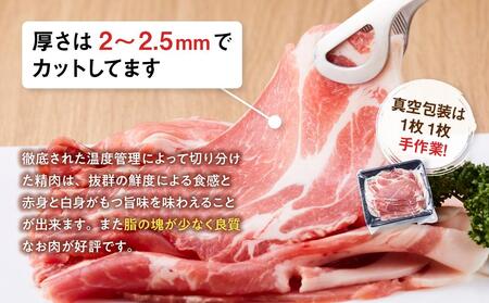 【旭川産ブランド豚】笹豚肩ロース薄切り900g(300g×3パック)【 豚肉 お肉 薄切り 肩ロース ロース しゃぶしゃぶ 生姜焼き しょうが焼き 小分け 冷凍 国産 北海道 お取り寄せ グルメ 高評