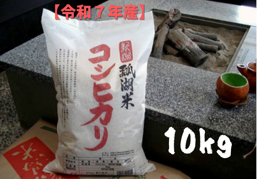 【ふるさと納税】【 令和7年産 】新潟産 コシヒカリ 「瓢湖米」 10kg (5kg×2袋) 米 こめ コメ 精米 白米 新潟県 阿賀野市