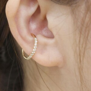 18金ダイヤ0.2ctイヤーカフ 1313075EC-k18