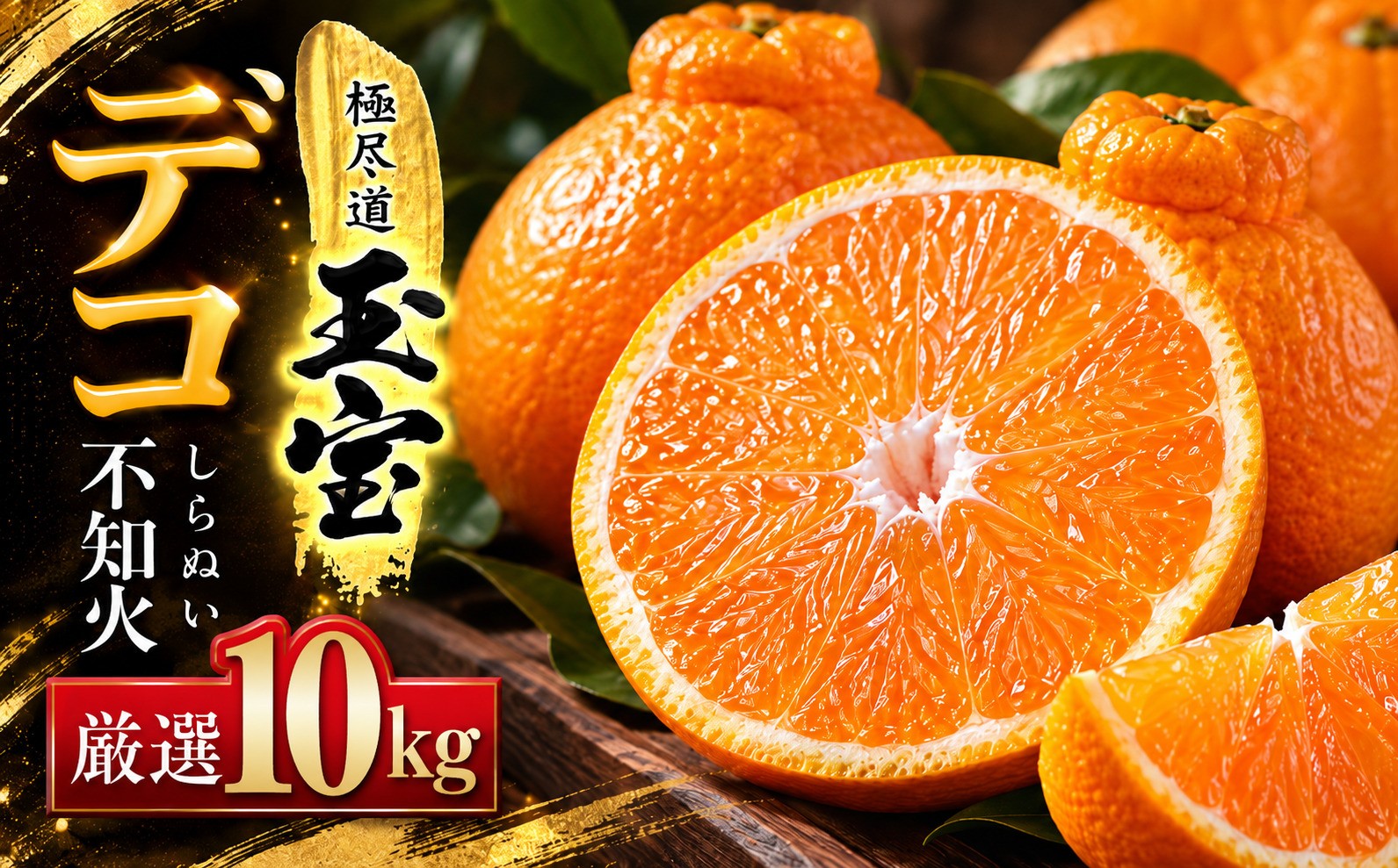 
                  ＜愛媛名産＞玉宝デコ(不知火)　10kg＜H64-51＞_みかん 不知火 しらぬい 蜜柑 ミカン 愛媛 柑橘 かんきつ 愛媛みかん 果物 くだもの フルーツ 果実 青果 デザート おいしい 10kg 1箱 産直 産地直送 愛媛県 国産 送料無料 【1511377】 YWTY040
                