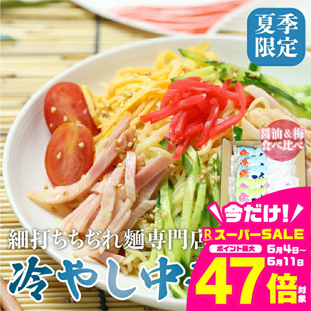 【夏季限定 4～9月発送】冷やし中華 ノーマル＆梅味 計8食（2食入×4袋）常温保存 老田屋[Q744]《hida0307》