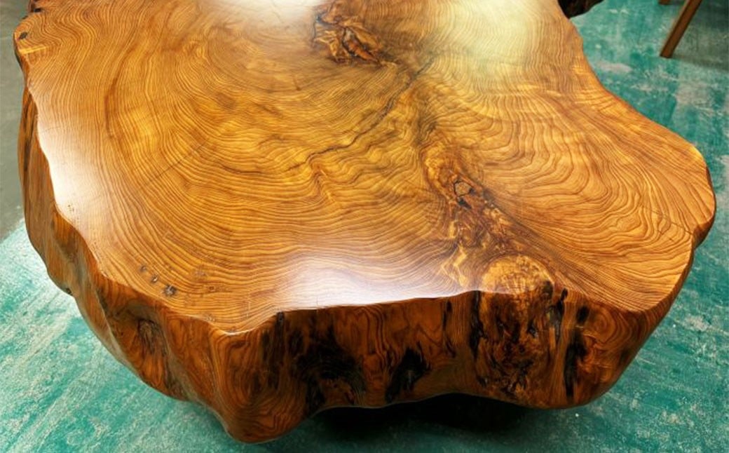 屋久杉輪切りテーブル