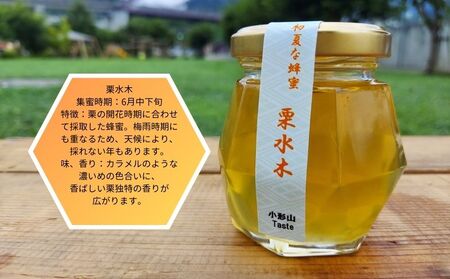 日本みつばちの蜂蜜＋西洋みつばちの蜂蜜　味くらべ3種セット 100ｇ×3