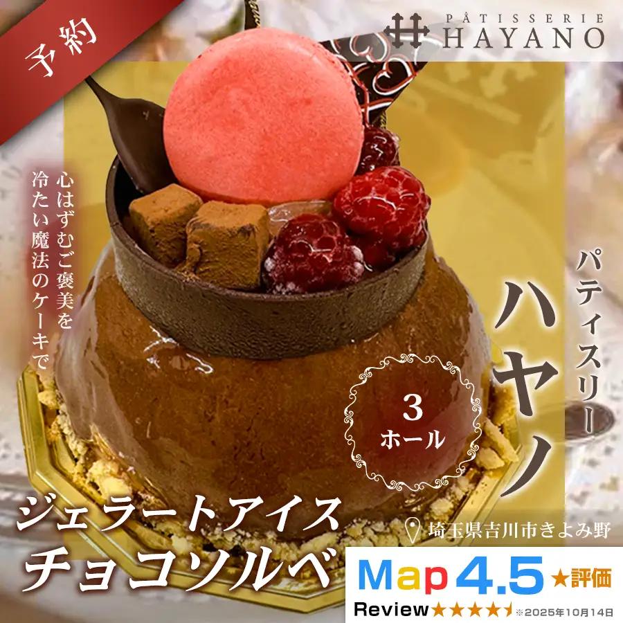 041-007 ジェラートデコレーションケーキ(冷凍) ショコラ 3ホールYSKBV120