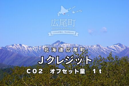 広尾町Ｊ-クレジットCO2削減量　1t【Ｊクレジット　Ｊ－ＶＥＲ　カーボンオフセット　二酸化炭素　排出削減　環境保護　環境保全　森林環境　森林保全　エコ　二酸化炭素吸収　温室効果ガス削減　北海道　ふるさと納税】(0115)