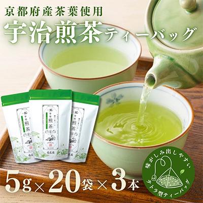 ふるさと納税 宇治田原町 宇治煎茶ティーバッグ　5g×20個入×3袋