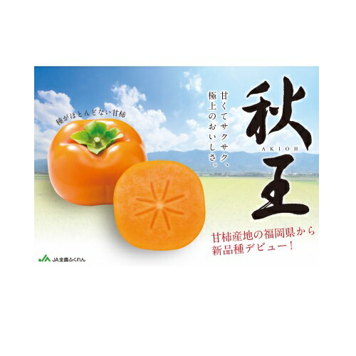 【ふるさと納税】九州・福岡より直送．秋の王様・新ブランド柿『秋王』約1.75kg／2025年10月～11月発送予定 種なし 甘柿 フルーツ【秋王】 .AB146